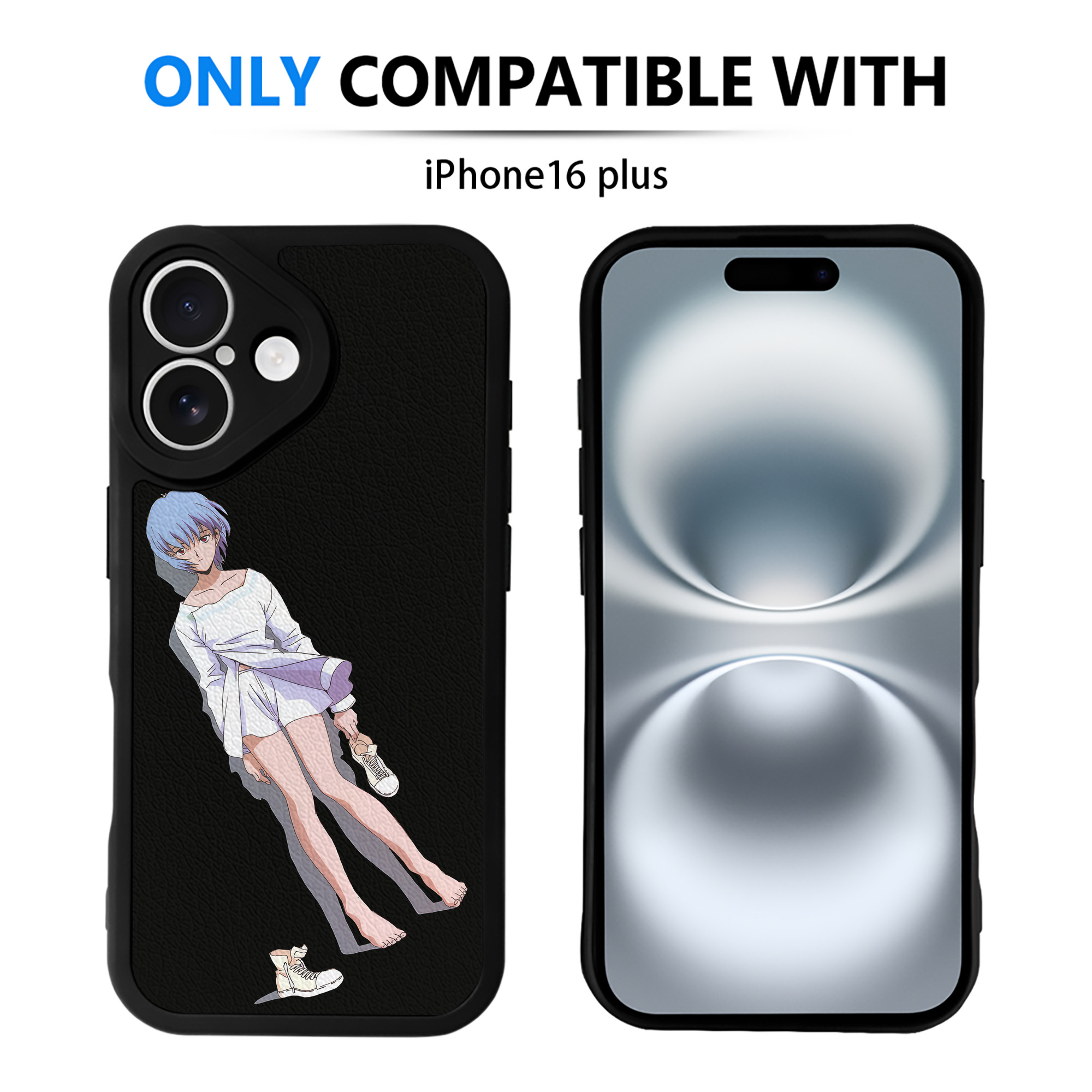 （画像用） EVA 新世紀エヴァンゲリオン 【iPhone 16シリーズ対応】シリコンスマホケース（レザー調） 材質：シリコン